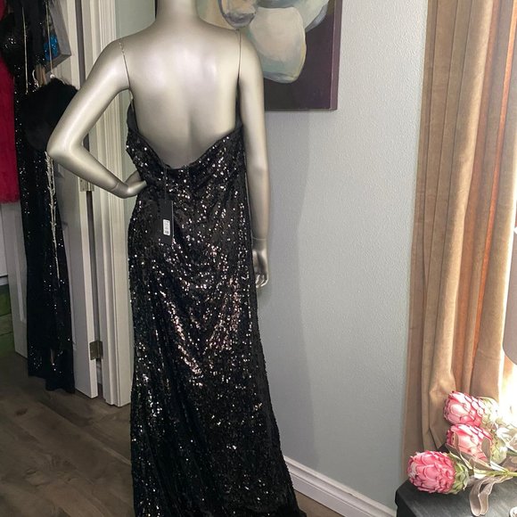 Strapless Sequin Gown - Picture 6 of 8